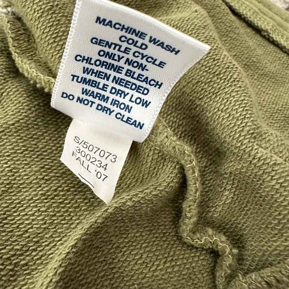 2007 NWOT Old Navy Short Sleeve Hooded Full Zip Top in Green Size 12-18 Months